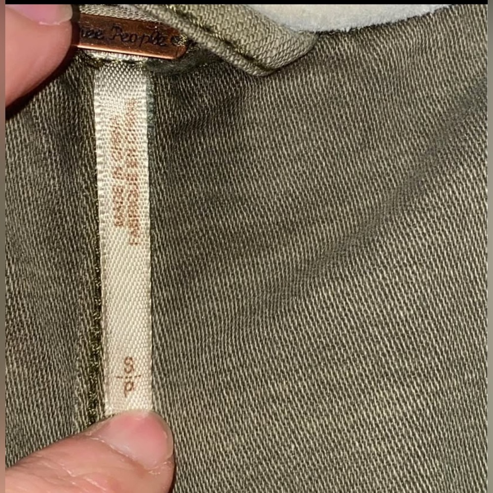 Free People Joshua Tree Utility Cargo Jacket hooded oversized 100% cotton canvas - Picture 5 of 11